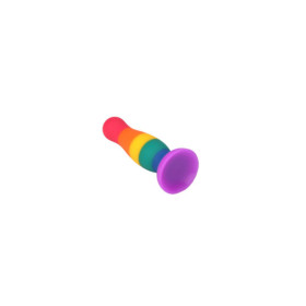 Plug anal ventouse multicouleur taille S 